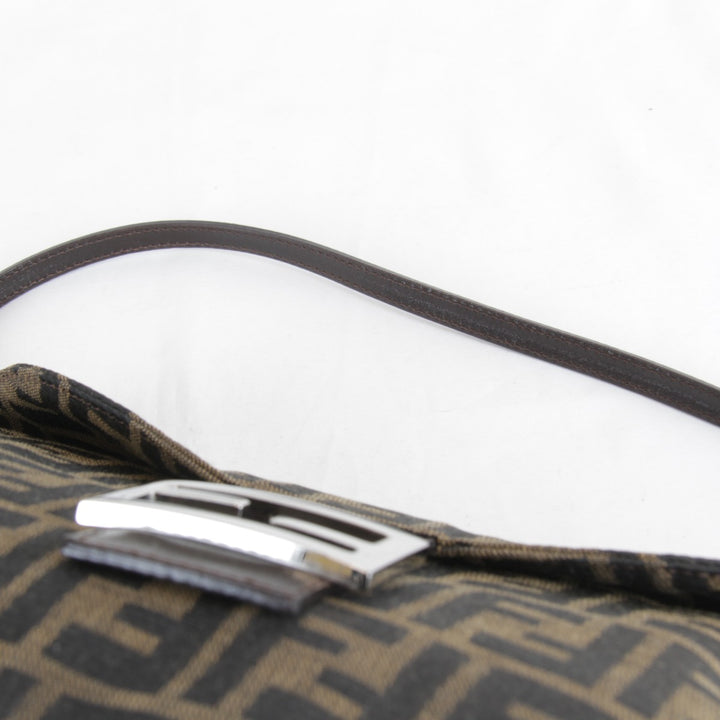 【価格改定】良品『USED』 
FENDI フェンディ 
 ズッカ マンマバケット ショルダーバッグ 
キャンバス カーキ