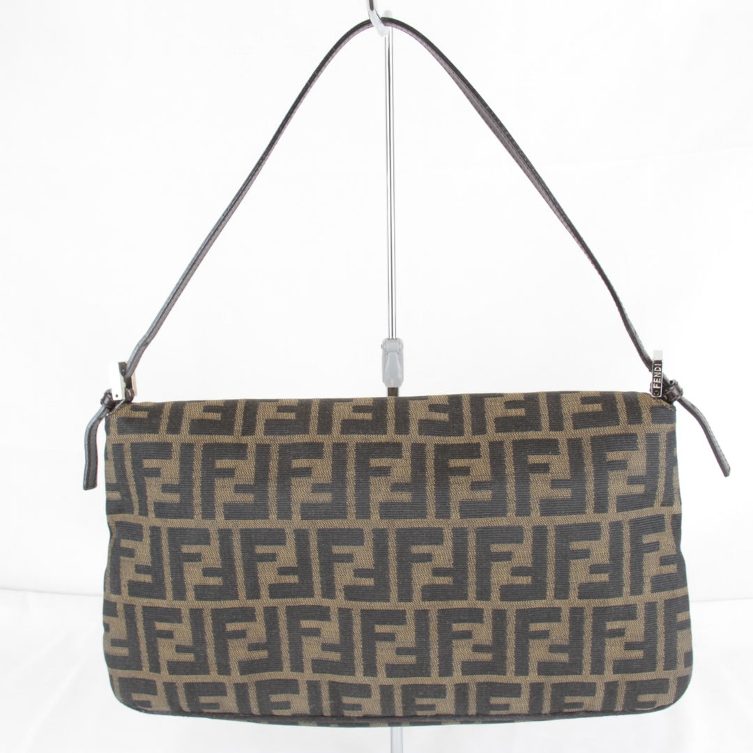 【価格改定】良品『USED』 
FENDI フェンディ 
 ズッカ マンマバケット ショルダーバッグ 
キャンバス カーキ