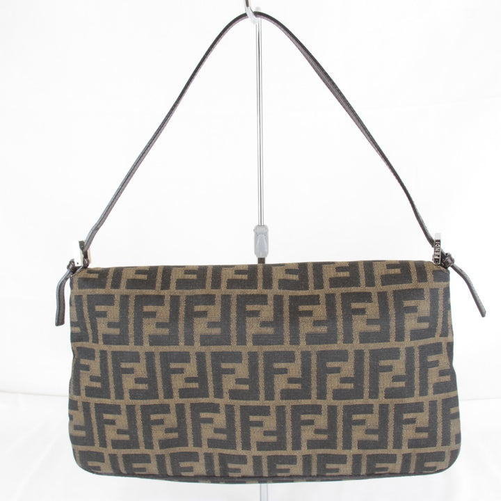 【価格改定】良品『USED』 
FENDI フェンディ 
 ズッカ マンマバケット ショルダーバッグ 
キャンバス カーキ