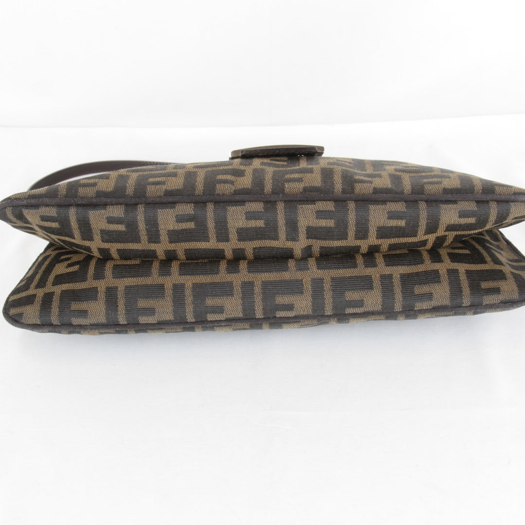 【価格改定】良品『USED』 
FENDI フェンディ 
 ズッカ マンマバケット ショルダーバッグ 
キャンバス カーキ