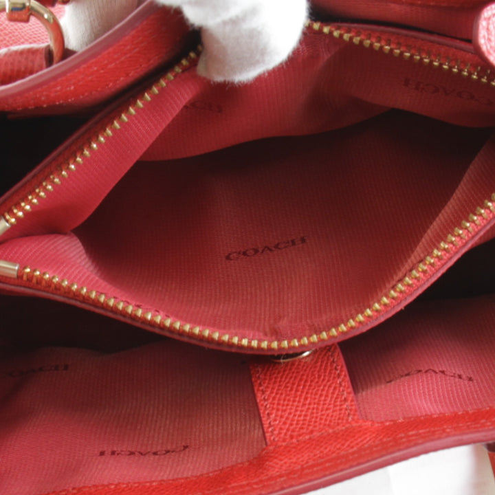美品『USED』 
COACH コーチ 
 2way 34563 ハンドバッグ 
レザー レッド
