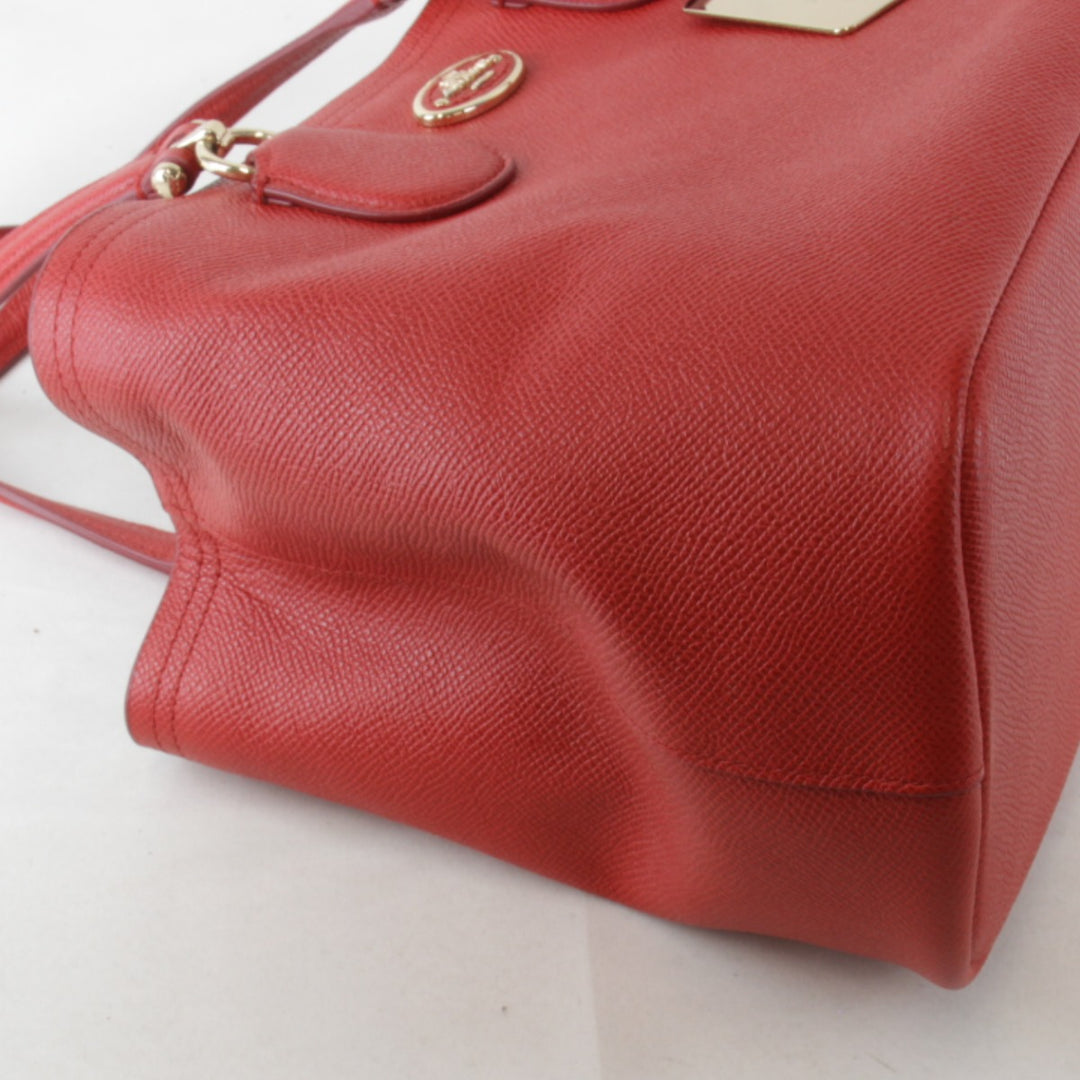 美品『USED』 
COACH コーチ 
 2way 34563 ハンドバッグ 
レザー レッド