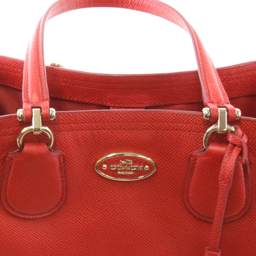 美品『USED』 
COACH コーチ 
 2way 34563 ハンドバッグ 
レザー レッド