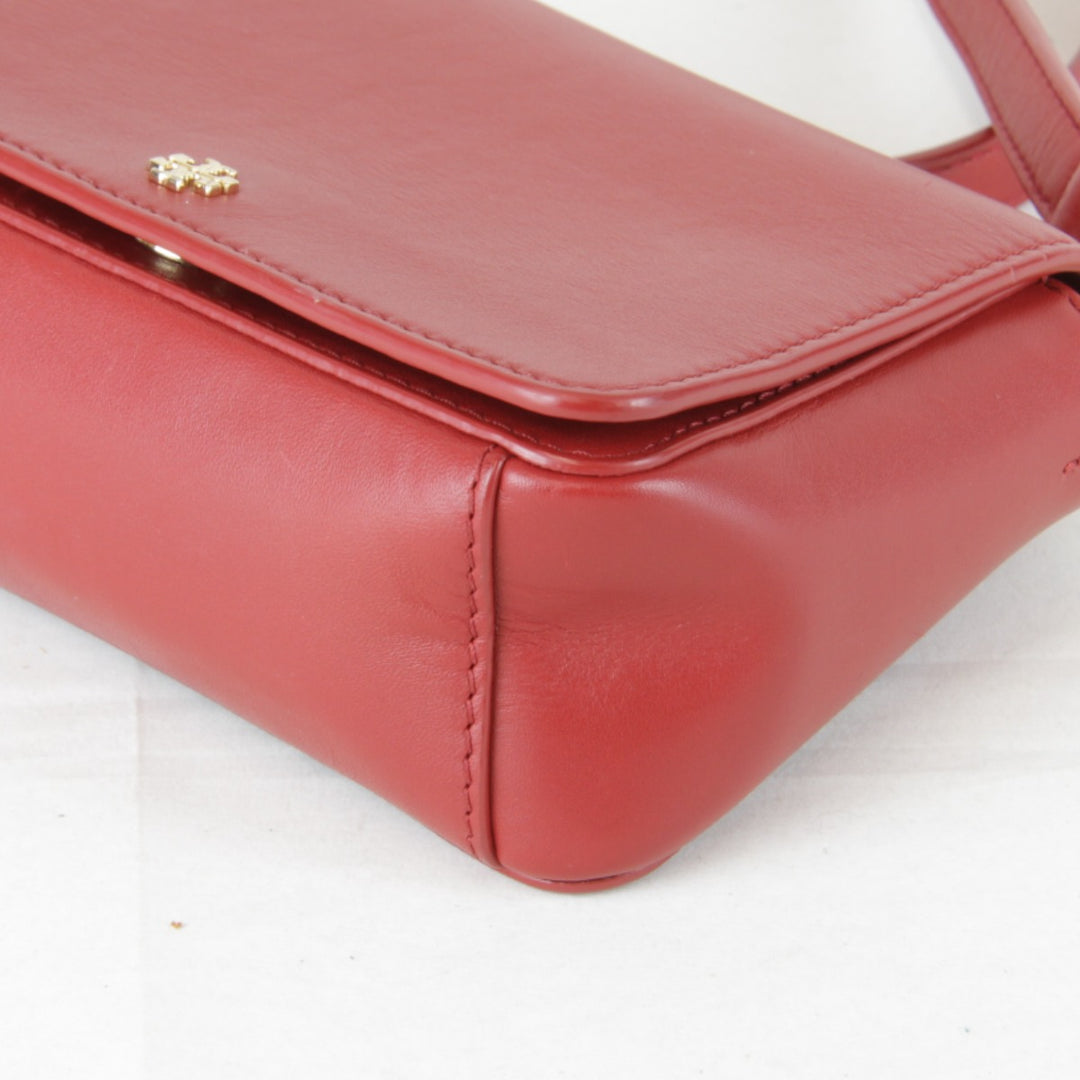 良品『USED』 
Tory Burch トリーバーチ 
 ショルダーバッグ 
レザー レッド