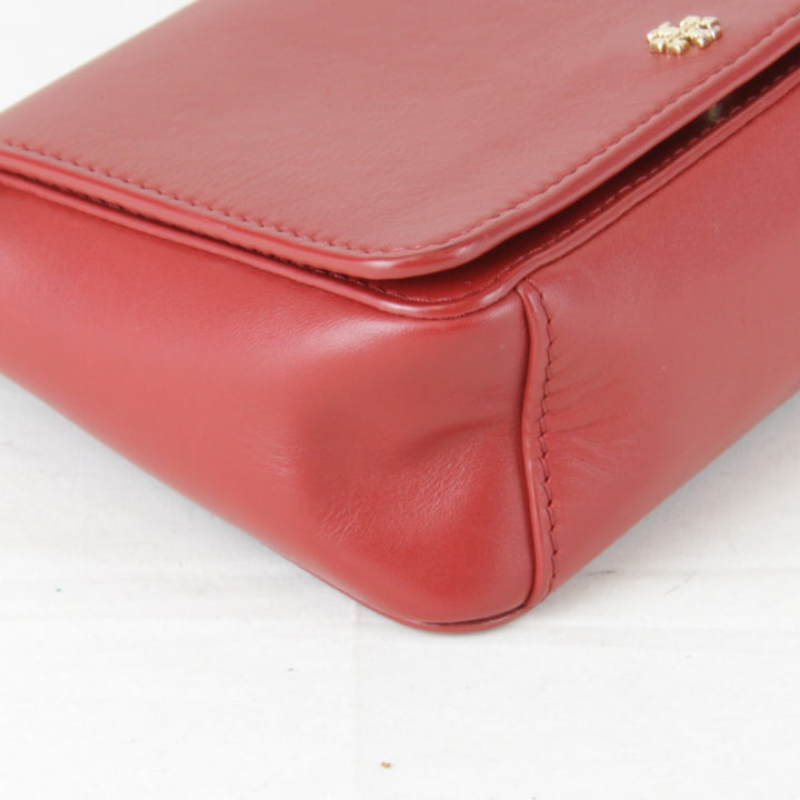 良品『USED』 
Tory Burch トリーバーチ 
 ショルダーバッグ 
レザー レッド