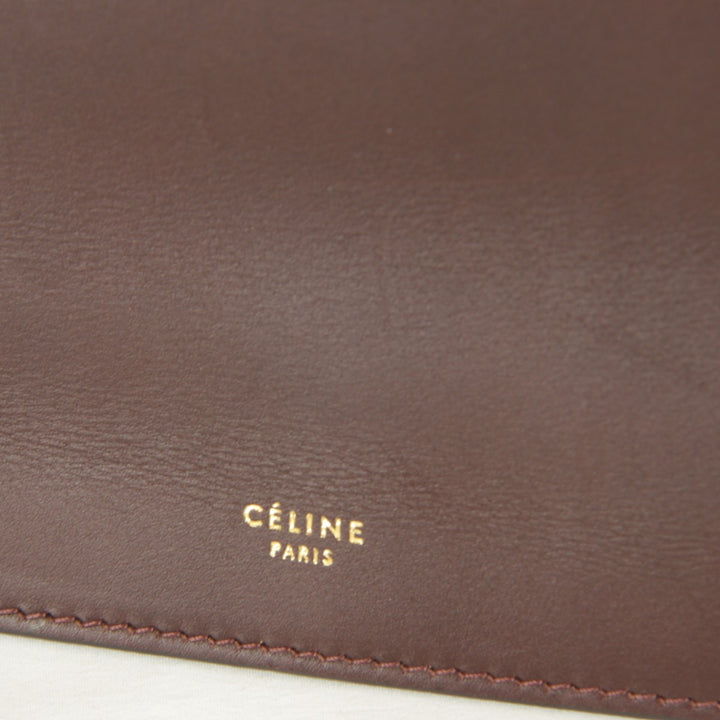 【価格改定】良品『USED』 
CELINE セリーヌ 
 チェーン金具 袋有 ショルダーバッグ 
レザー ワインレッド