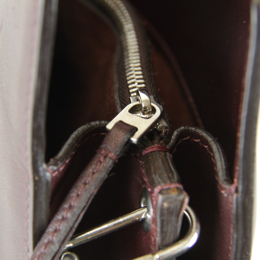 【価格改定】良品『USED』 
CELINE セリーヌ 
 チェーン金具 袋有 ショルダーバッグ 
レザー ワインレッド