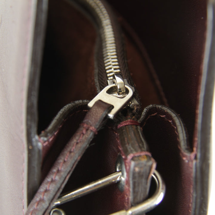 【価格改定】良品『USED』 
CELINE セリーヌ 
 チェーン金具 袋有 ショルダーバッグ 
レザー ワインレッド