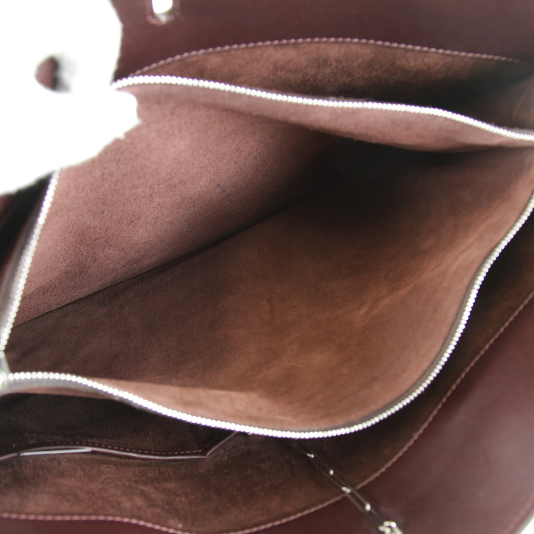 【価格改定】良品『USED』 
CELINE セリーヌ 
 チェーン金具 袋有 ショルダーバッグ 
レザー ワインレッド