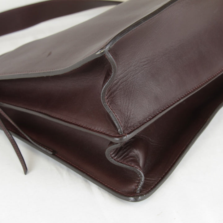 【価格改定】良品『USED』 
CELINE セリーヌ 
 チェーン金具 袋有 ショルダーバッグ 
レザー ワインレッド