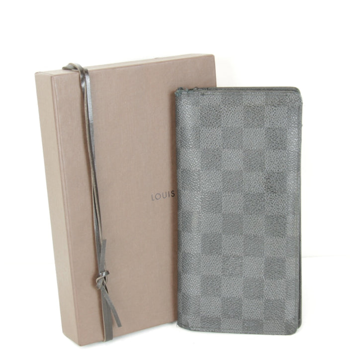 『USED』 
LOUIS VUITTON ルイ・ヴィトン 
 ポルトフォイユブラザ 箱有 N62665 長財布 
ダミエグラフィットキャンバス ブラック