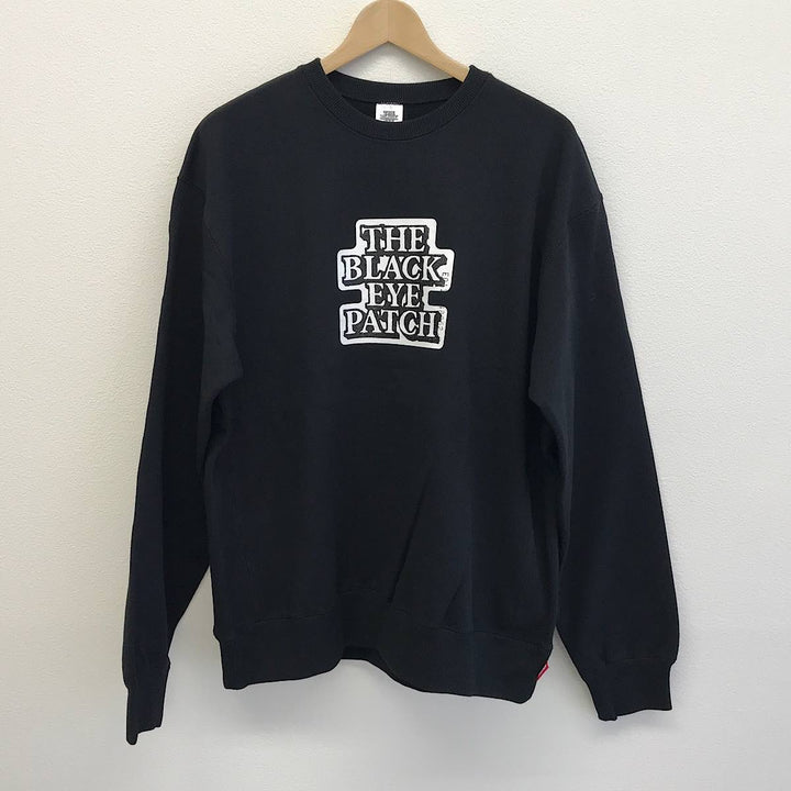 『USED』 
 
 THE BLACK EYE PATCH OG LABEL CREW SWEAT Mサイズ スウェット 
コットン/ポリウレタン  ブラック