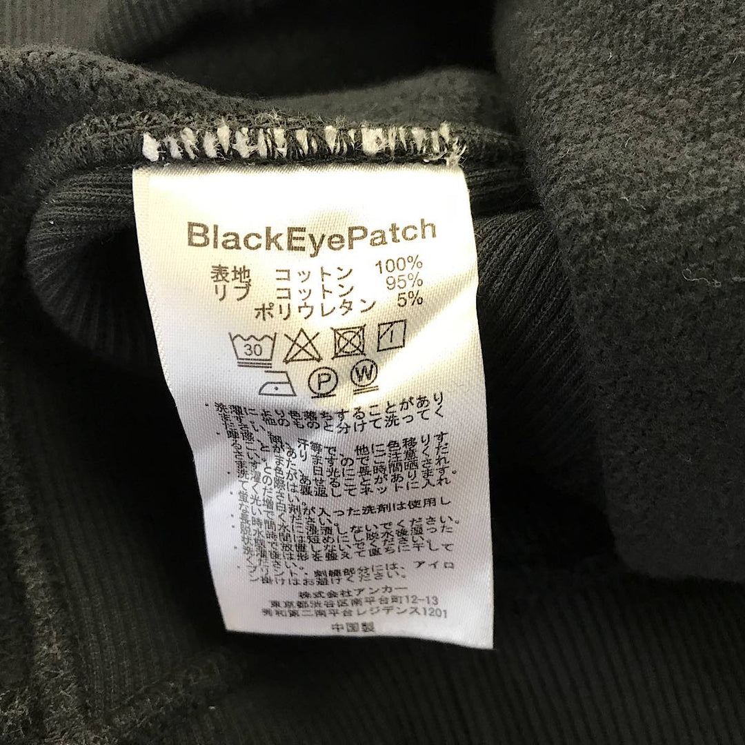『USED』 
 
 THE BLACK EYE PATCH OG LABEL CREW SWEAT Mサイズ スウェット 
コットン/ポリウレタン  ブラック