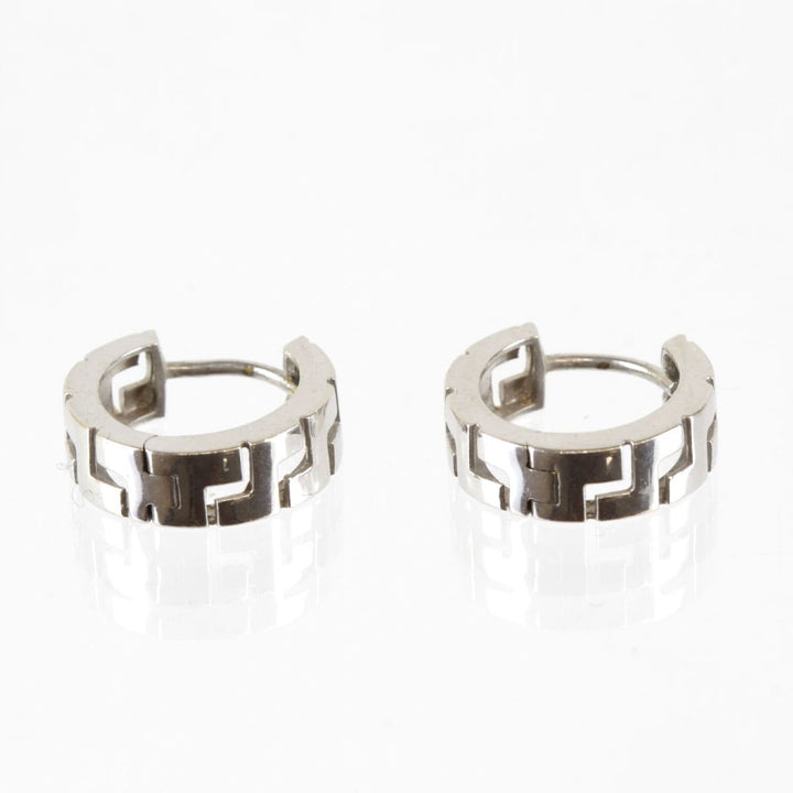 美品『USED』 K14WG 
 フープデザインピアス ピアス
 2.1g