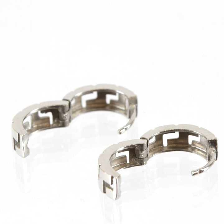 美品『USED』 K14WG 
 フープデザインピアス ピアス
 2.1g