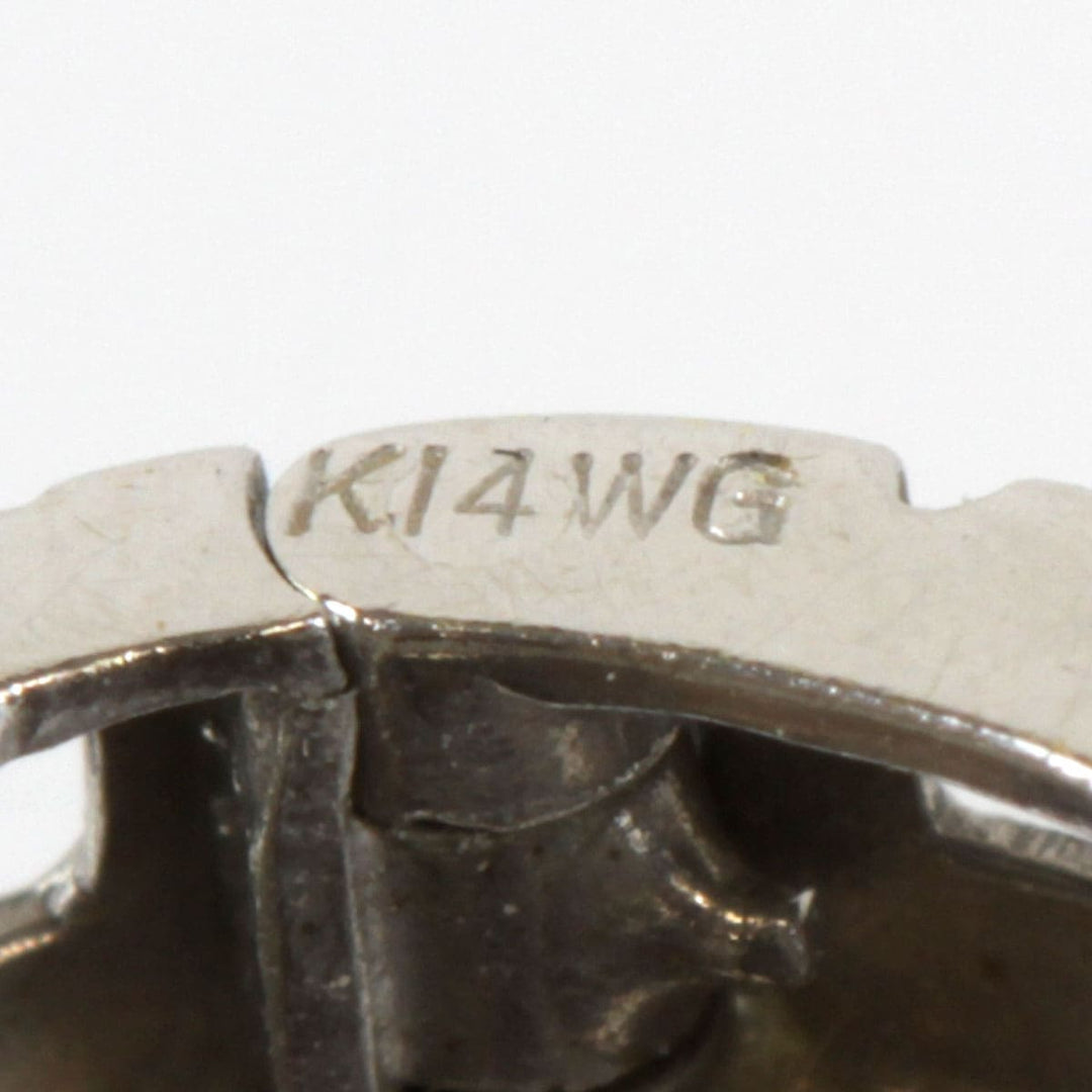 美品『USED』 K14WG 
 フープデザインピアス ピアス
 2.1g