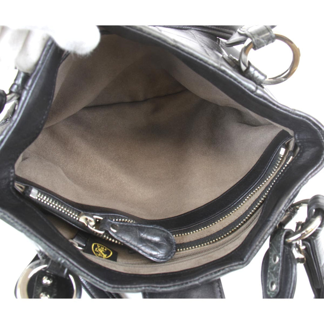 『USED』 
 
 JRA　クロコ ショルダーバッグ 
クロコダイル/レザー  ブラック