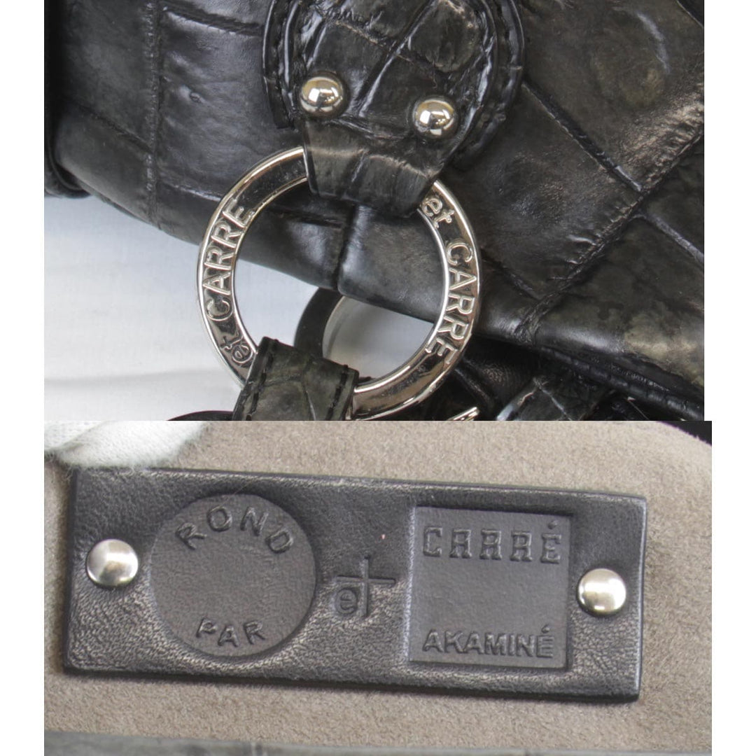 『USED』 
 
 JRA　クロコ ショルダーバッグ 
クロコダイル/レザー  ブラック