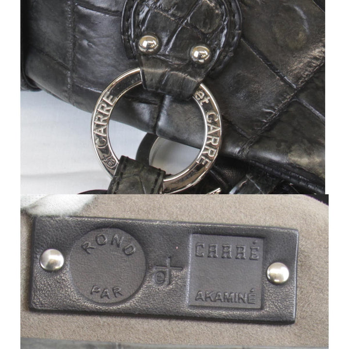 『USED』 
 
 JRA　クロコ ショルダーバッグ 
クロコダイル/レザー  ブラック