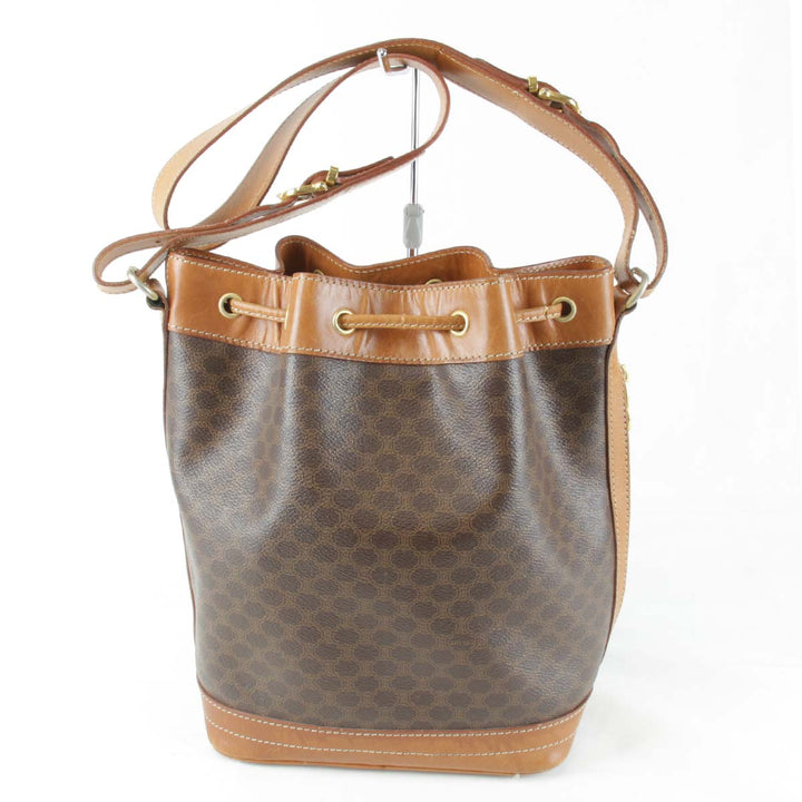 『USED』 
CELINE セリーヌ 
 ショルダーバッグ 
PVCコーティングキャンバス ブラウン
