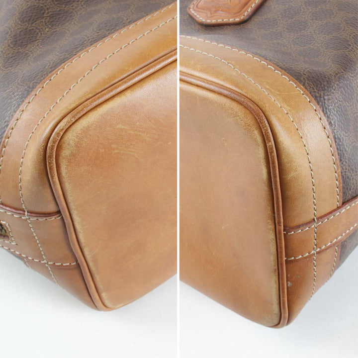 『USED』 
CELINE セリーヌ 
 ショルダーバッグ 
PVCコーティングキャンバス ブラウン