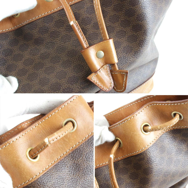 『USED』 
CELINE セリーヌ 
 ショルダーバッグ 
PVCコーティングキャンバス ブラウン