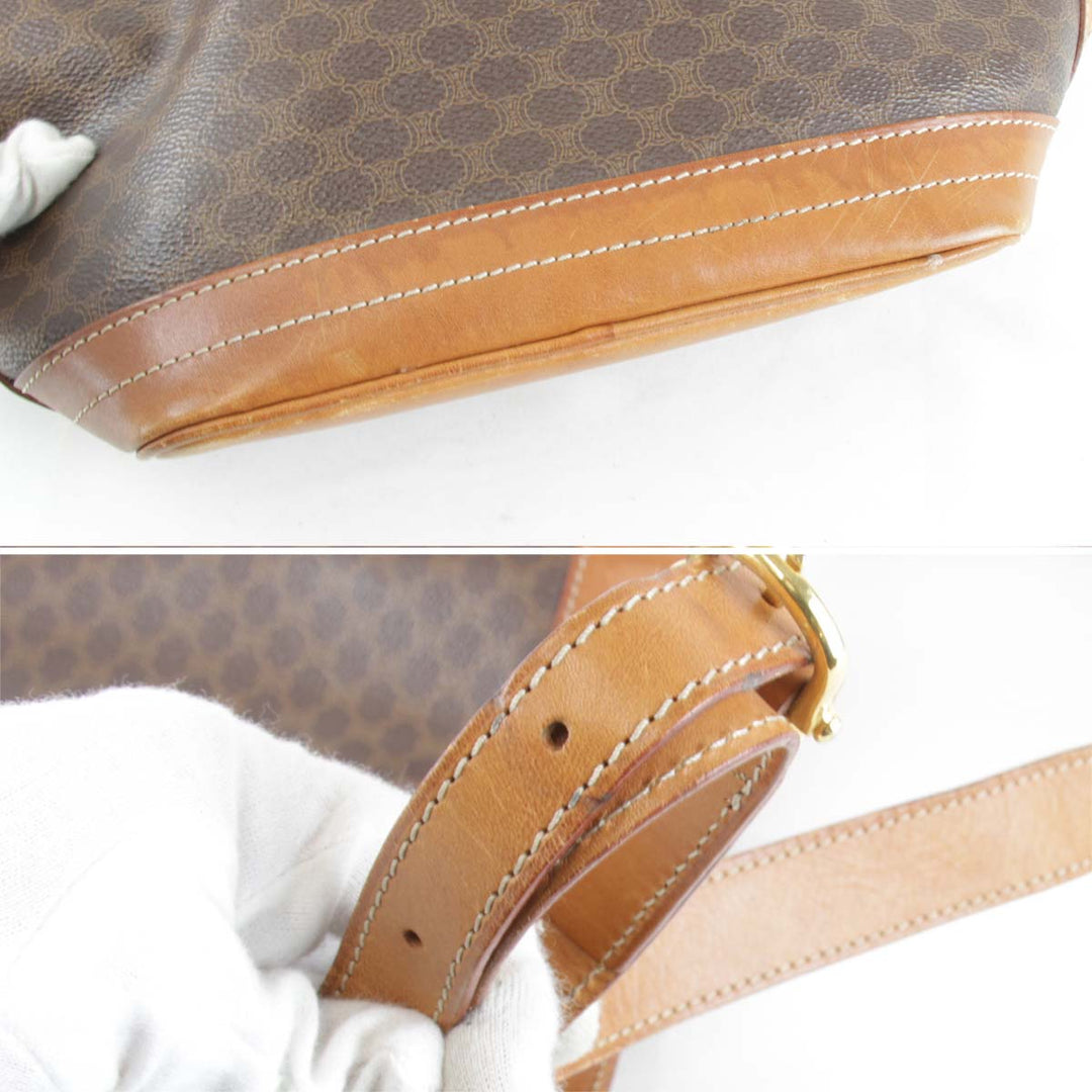 『USED』 
CELINE セリーヌ 
 ショルダーバッグ 
PVCコーティングキャンバス ブラウン