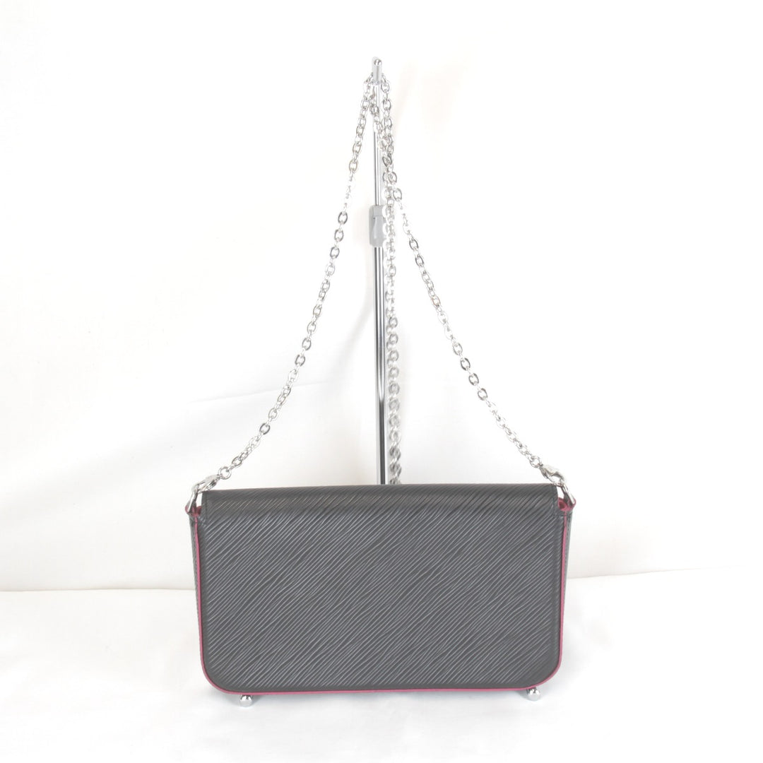 美品『USED』 
LOUIS VUITTON ルイ・ヴィトン 
 ポシェット・フェリシー M64579 ポシェット 
エピレザー ブラック×ピンク