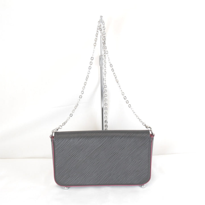 美品『USED』 
LOUIS VUITTON ルイ・ヴィトン 
 ポシェット・フェリシー M64579 ポシェット 
エピレザー ブラック×ピンク