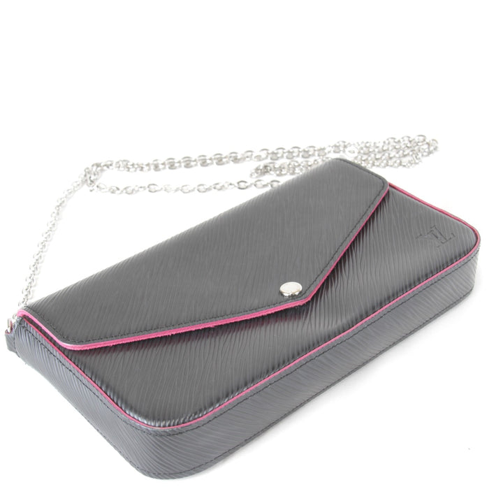 美品『USED』 
LOUIS VUITTON ルイ・ヴィトン 
 ポシェット・フェリシー M64579 ポシェット 
エピレザー ブラック×ピンク