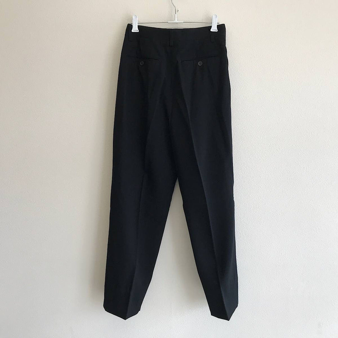『USED』 
TOKIO KUMAGAI トキオクマガイ 
 80s セットアップ ダブルスーツ ヴィンテージ スーツ 
ウールギャバ ブラック