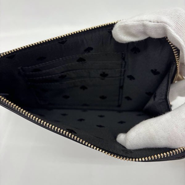『美品』 
Kate Spade ケイトスペード 
 ドット WRL00638  アクセサリーポーチ 
PVC ホワイト