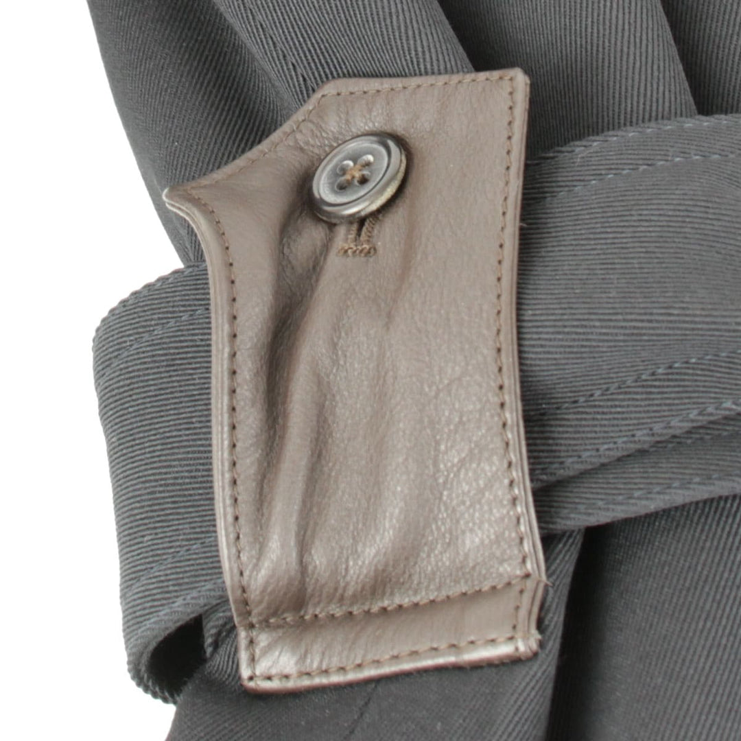 美品『USED』 
HERMES エルメス 
 トレンチコート 
ウール/ポリエステル /コットン/キュプラ ブラック