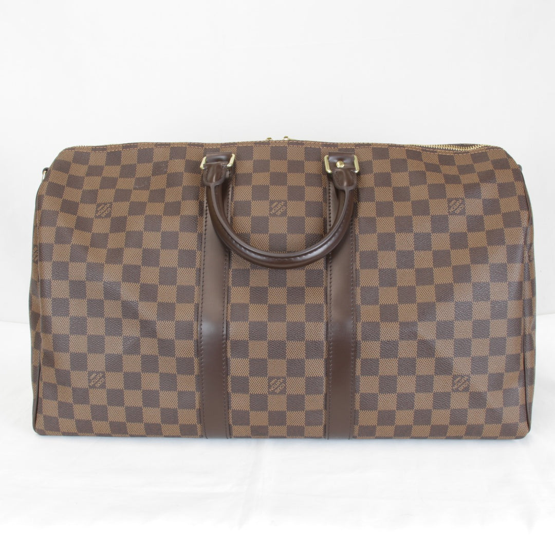良品『USED』 
LOUIS VUITTON ルイ・ヴィトン 
 キーポルバンドリエール45 N41428/MB4181 ボストンバッグ 
ダミエキャンバス/レザー ブラウン