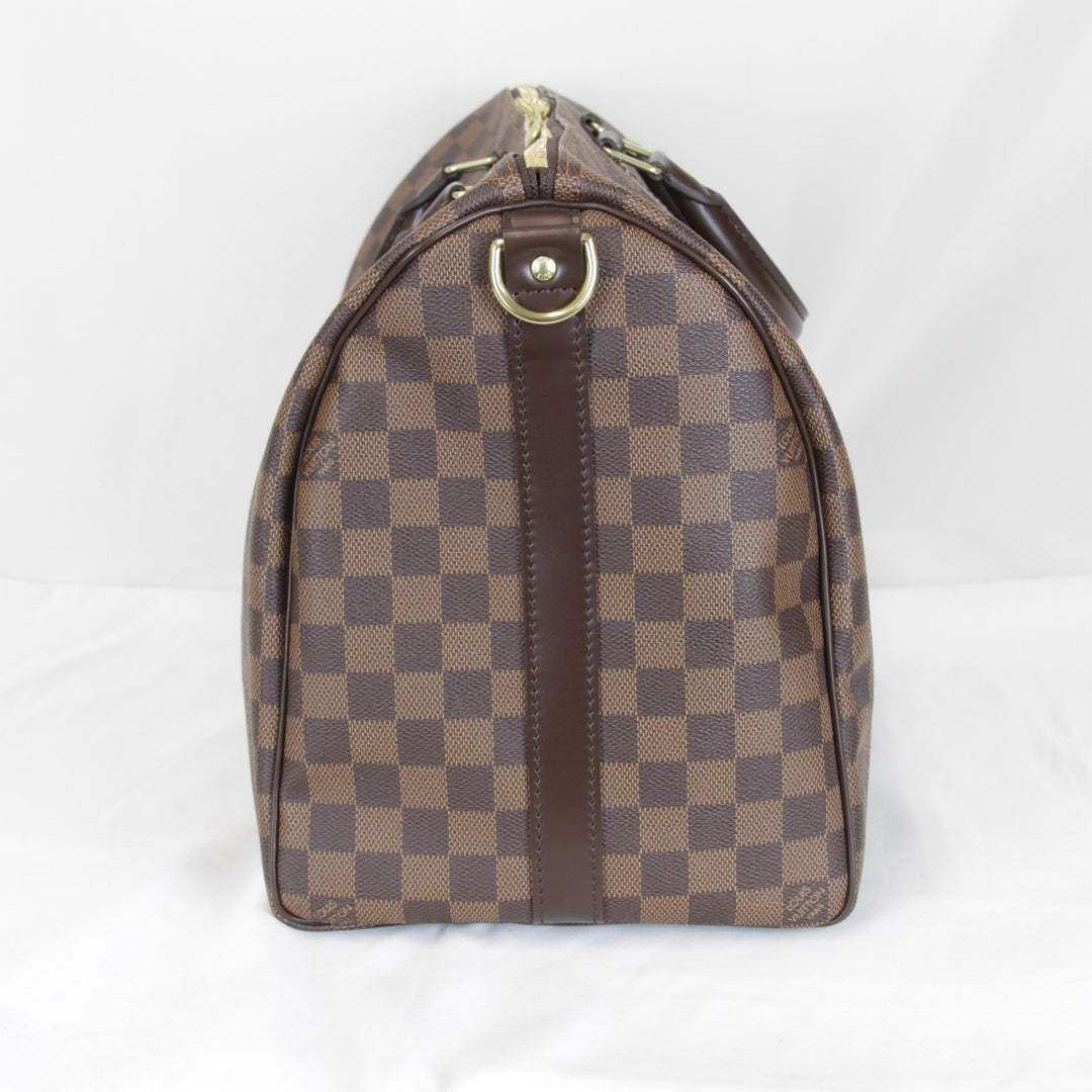 良品『USED』 
LOUIS VUITTON ルイ・ヴィトン 
 キーポルバンドリエール45 N41428/MB4181 ボストンバッグ 
ダミエキャンバス/レザー ブラウン