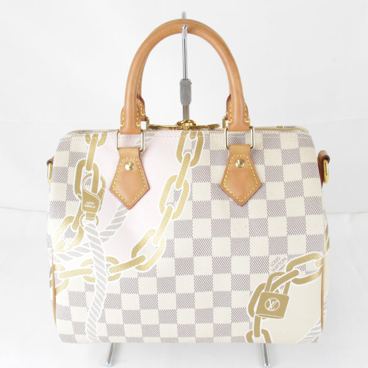 良品『USED』 
LOUIS VUITTON ルイ・ヴィトン 
 パンドリエール N40473/RFID ボストンバッグ 
ダミエアズールキャンバス ホワイト