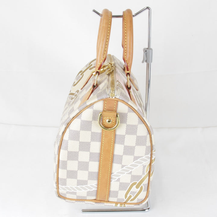 良品『USED』 
LOUIS VUITTON ルイ・ヴィトン 
 パンドリエール N40473/RFID ボストンバッグ 
ダミエアズールキャンバス ホワイト