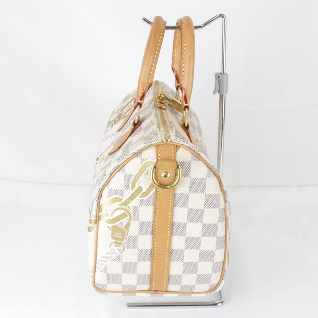 良品『USED』 
LOUIS VUITTON ルイ・ヴィトン 
 パンドリエール N40473/RFID ボストンバッグ 
ダミエアズールキャンバス ホワイト