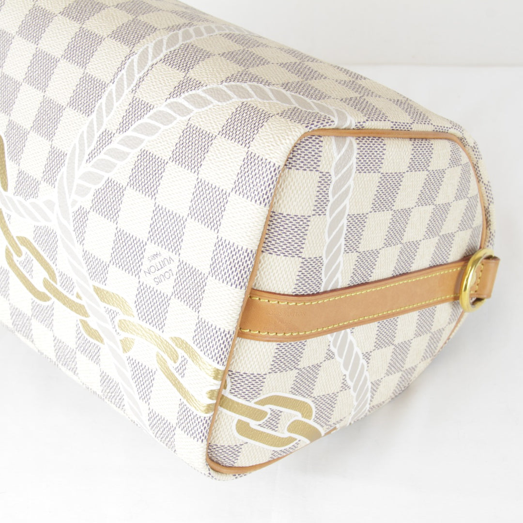 良品『USED』 
LOUIS VUITTON ルイ・ヴィトン 
 パンドリエール N40473/RFID ボストンバッグ 
ダミエアズールキャンバス ホワイト