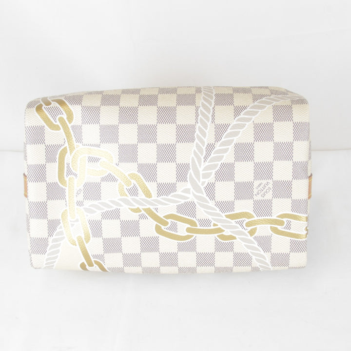 良品『USED』 
LOUIS VUITTON ルイ・ヴィトン 
 パンドリエール N40473/RFID ボストンバッグ 
ダミエアズールキャンバス ホワイト