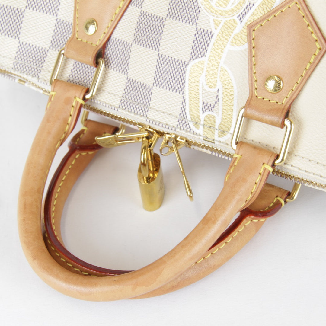 良品『USED』 
LOUIS VUITTON ルイ・ヴィトン 
 パンドリエール N40473/RFID ボストンバッグ 
ダミエアズールキャンバス ホワイト