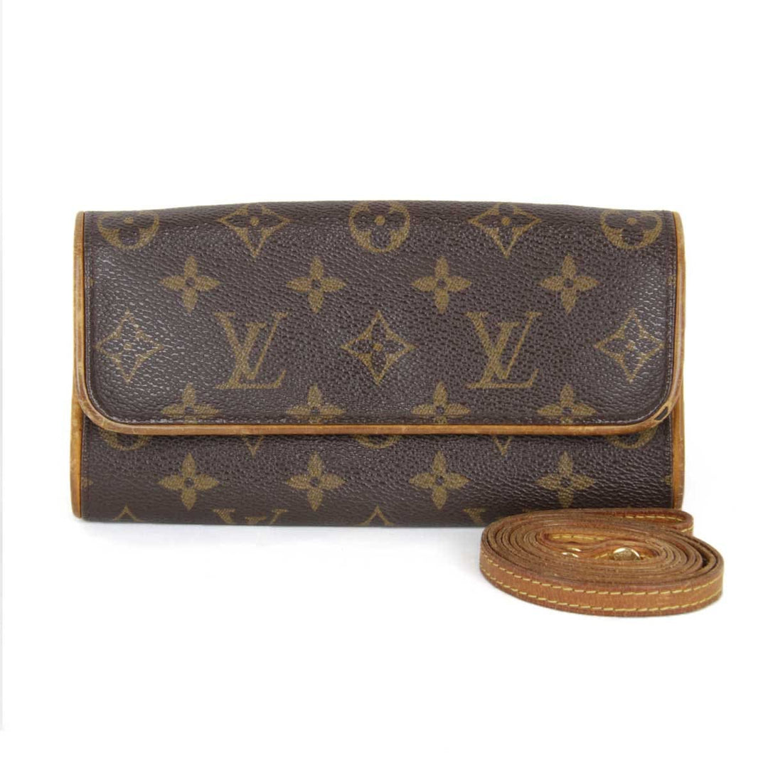 『USED』 
LOUIS VUITTON ルイ・ヴィトン 
 ポシェット・ツインPM M51854 ポシェット 
モノグラムキャンバス ブラウン