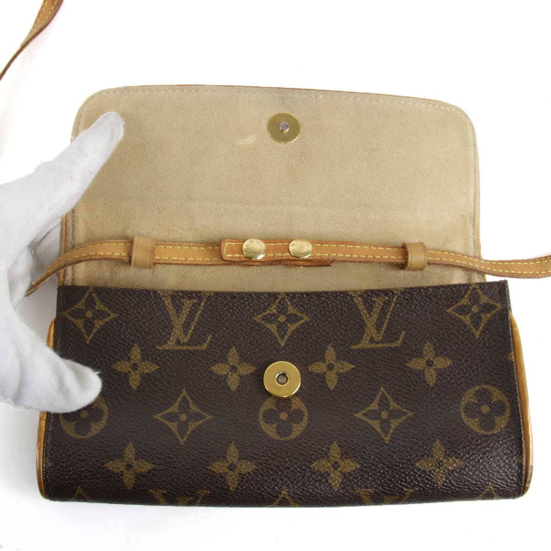 『USED』 
LOUIS VUITTON ルイ・ヴィトン 
 ポシェット・ツインPM M51854 ポシェット 
モノグラムキャンバス ブラウン