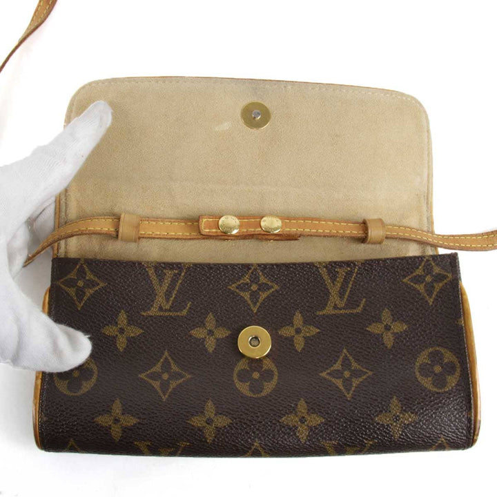 『USED』 
LOUIS VUITTON ルイ・ヴィトン 
 ポシェット・ツインPM M51854 ポシェット 
モノグラムキャンバス ブラウン