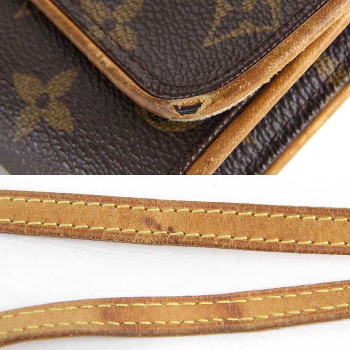 『USED』 
LOUIS VUITTON ルイ・ヴィトン 
 ポシェット・ツインPM M51854 ポシェット 
モノグラムキャンバス ブラウン