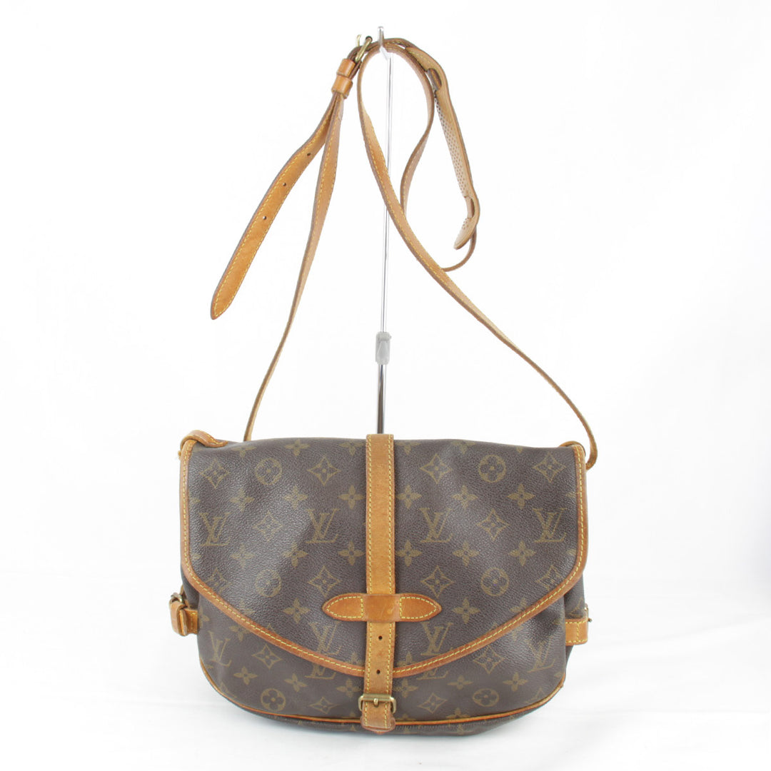 『ジャンク品』 
LOUIS VUITTON ルイ・ヴィトン 
 ソミュール30 M42256 ショルダーバッグ 
モノグラムキャンバス モノグラム