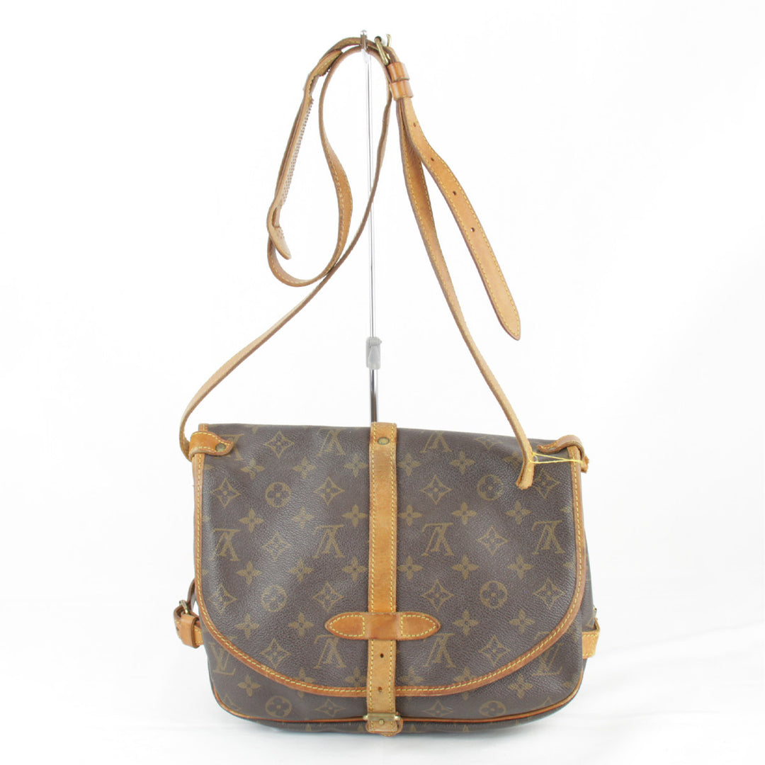 『ジャンク品』 
LOUIS VUITTON ルイ・ヴィトン 
 ソミュール30 M42256 ショルダーバッグ 
モノグラムキャンバス モノグラム