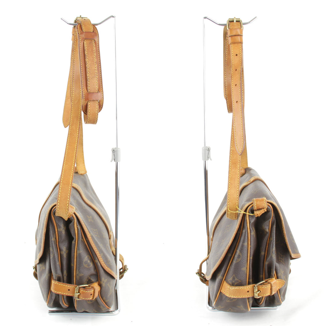 『ジャンク品』 
LOUIS VUITTON ルイ・ヴィトン 
 ソミュール30 M42256 ショルダーバッグ 
モノグラムキャンバス モノグラム