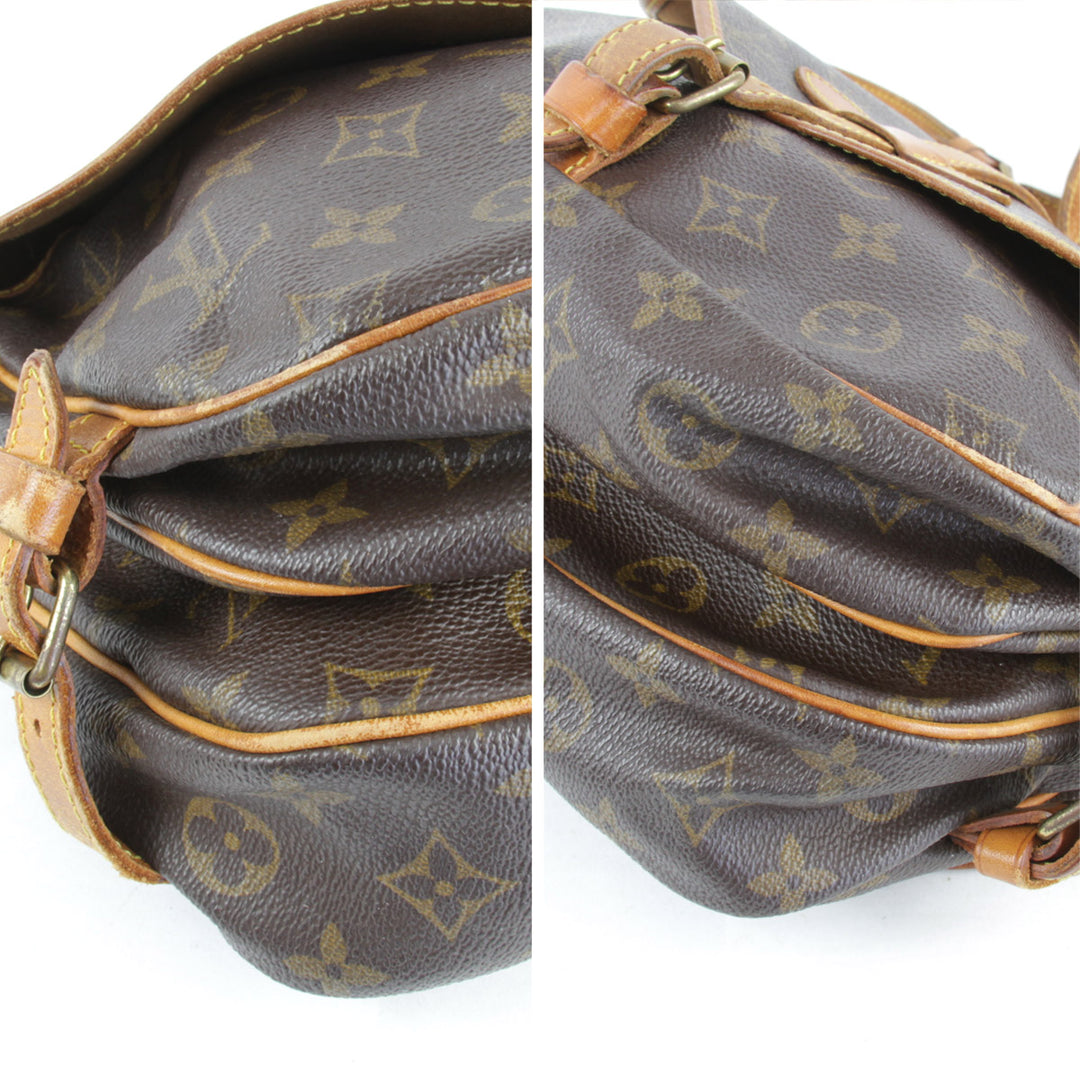 『ジャンク品』 
LOUIS VUITTON ルイ・ヴィトン 
 ソミュール30 M42256 ショルダーバッグ 
モノグラムキャンバス モノグラム