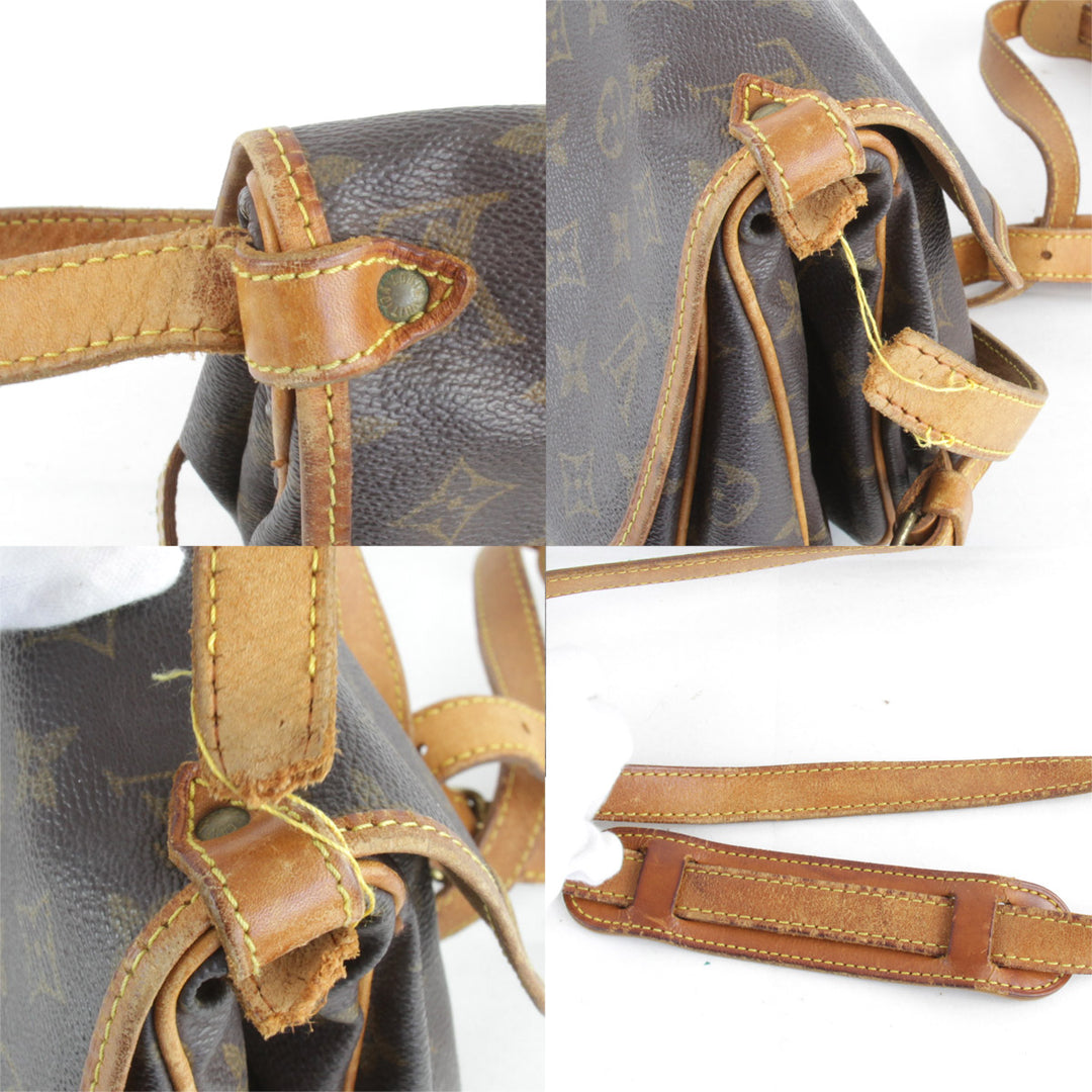 『ジャンク品』 
LOUIS VUITTON ルイ・ヴィトン 
 ソミュール30 M42256 ショルダーバッグ 
モノグラムキャンバス モノグラム